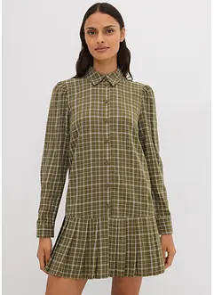Skjortklänning med rutigt mönster, bonprix