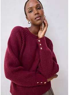 Tröja i bomull och ull, bonprix