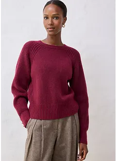 Tröja i bomull och ull, bonprix