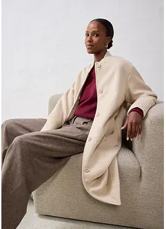 Yllekappa med stickade detaljer, bonprix