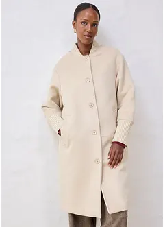 Yllekappa med stickade detaljer, bonprix