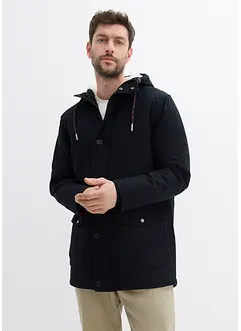 Vinterparkas med teddyfodrad huva, bonprix