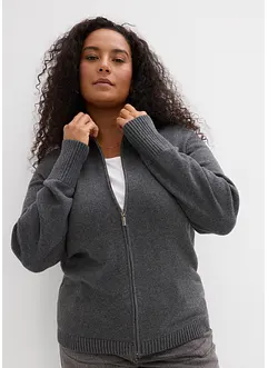 Stickad kofta av ekologisk bomull, bonprix