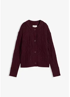 Grovstickad cardigan, bonprix