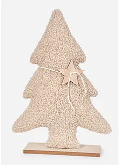 Prydnadsgran med teddymaterial, bonprix