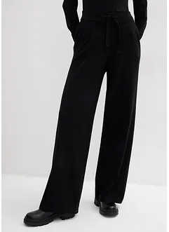 Stickad byxa av mjuk kashmirmix, bonprix