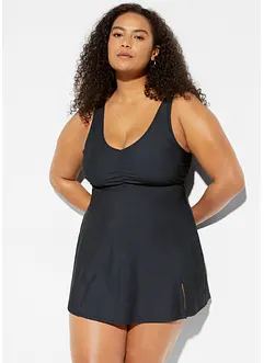 V-ringad baddräktsklänning med medelhög formande effekt, bonprix