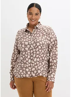 Viskosblus med fladdermusärmar, bonprix