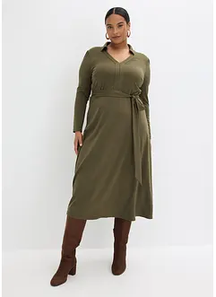 Skjortklänning med viskos, bonprix