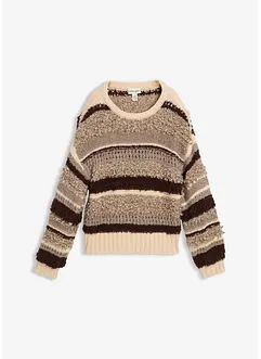 Stickad tröja i oversizemodell, bonprix