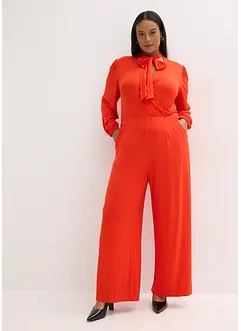 Jumpsuit i följsam viskosmix, bonprix