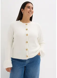 Cardigan med dekorativa knappar, bonprix