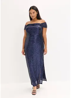 Paljettklänning med singoallaringning, bonprix