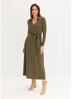 Skjortklänning med viskos, bonprix