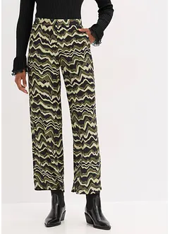 Palazzobyxa i tunn viskoskräpp, bonprix