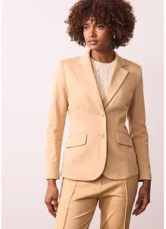 Jerseykavaj i bomull, figursydd, bonprix