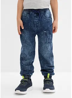 Dra på-jeans med jerseyfoder, Regular Fit, bonprix