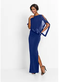 Jerseyklänning med paljetter, bonprix