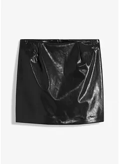Kort kjol i skinnimitation, bonprix