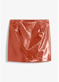 Kort kjol i skinnimitation, bonprix