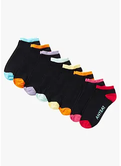 Ankelstrumpor veckodagar (8-pack) med ekologisk bomull, bonprix