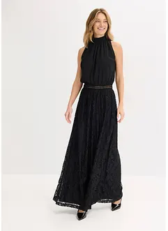 Maxiklänning med spetskjol, bonprix