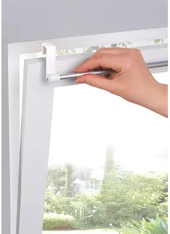 Utdragbar gardinstång med fäste upptill, bonprix