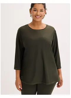 Supermjuk funktionstopp av snabbtorkande material med 3/4-ärmar, bonprix