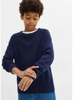 Finstickad tröja i ren bomull, bonprix