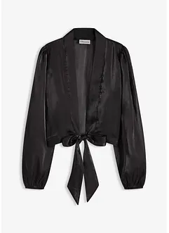 Bolero av tunn tyll med knytdetalj, bonprix