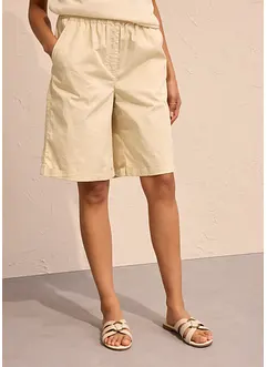Papertouch-bermudas av bomull, bonprix