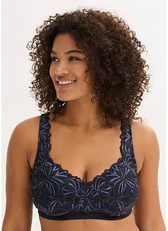 Avlastande BH utan bygel, med flerfärgat glittergarn, bonprix