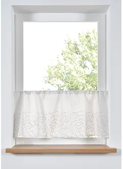 Cafégardin med glansigt broderi, bonprix