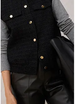 Kavajväst med ylleandel, bonprix