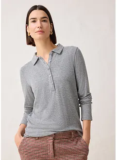 Pikétröja med en andel ull, bonprix