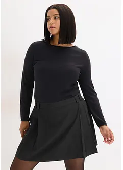 Finstickad tröja av viskosmix med mjukt fall, bonprix