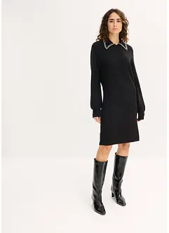 Stickad klänning, bonprix