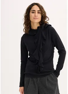 Finstickad tröja av mjuk viskosmix, bonprix