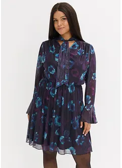 Klänning av mjuk mesh, bonprix