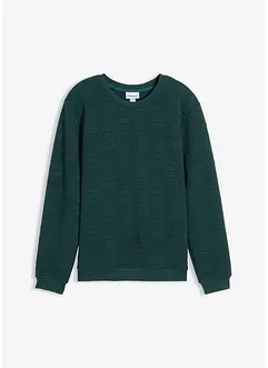 Sweatshirt med julgransmönster, bonprix