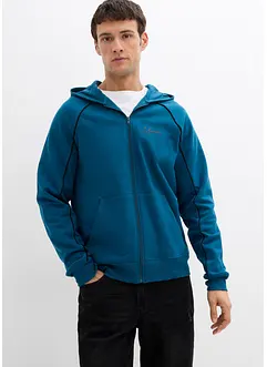 Munkjacka med kontrasterande detaljer av ren bomull, bonprix