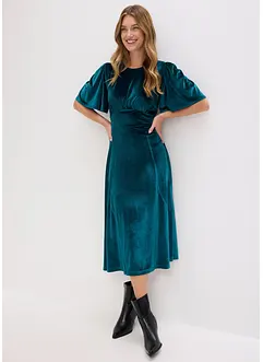 Midiklänning av mjuk sammet, bonprix