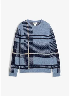 Tröja med rutigt mönster, bonprix