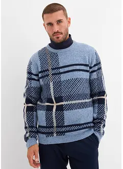 Tröja med rutigt mönster, bonprix