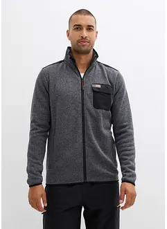 Jacka av stickad fleece, bonprix