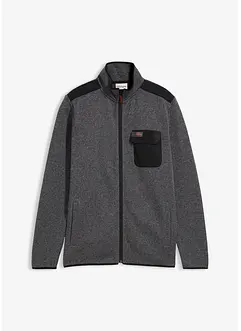 Jacka av stickad fleece, bonprix