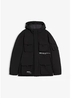 Vadderad jacka med sportiga detaljer, bonprix