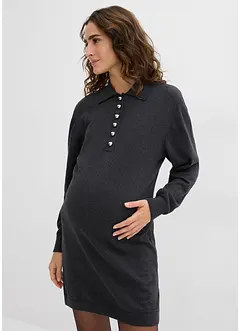 Mamma-/amningsklänning i finstickad ekologisk bomull, bonprix