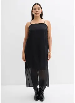 Klänning med smala axelband, bonprix