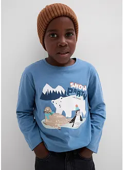 Långärmad tröja med ekologisk bomull (3-pack), bonprix